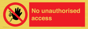 No unauthorised access
